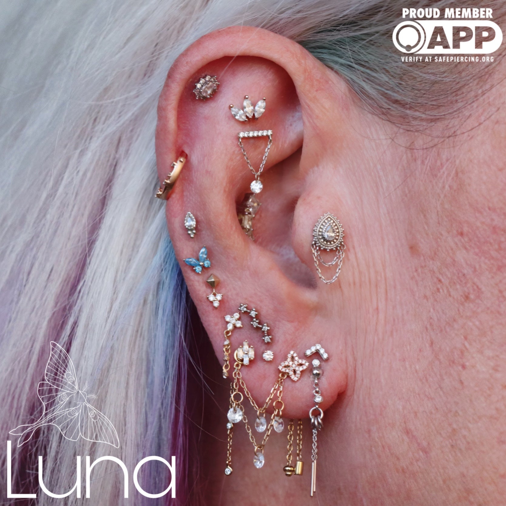 Instant Connection Press Fit End - Diamond | Pupil Hall | Luna