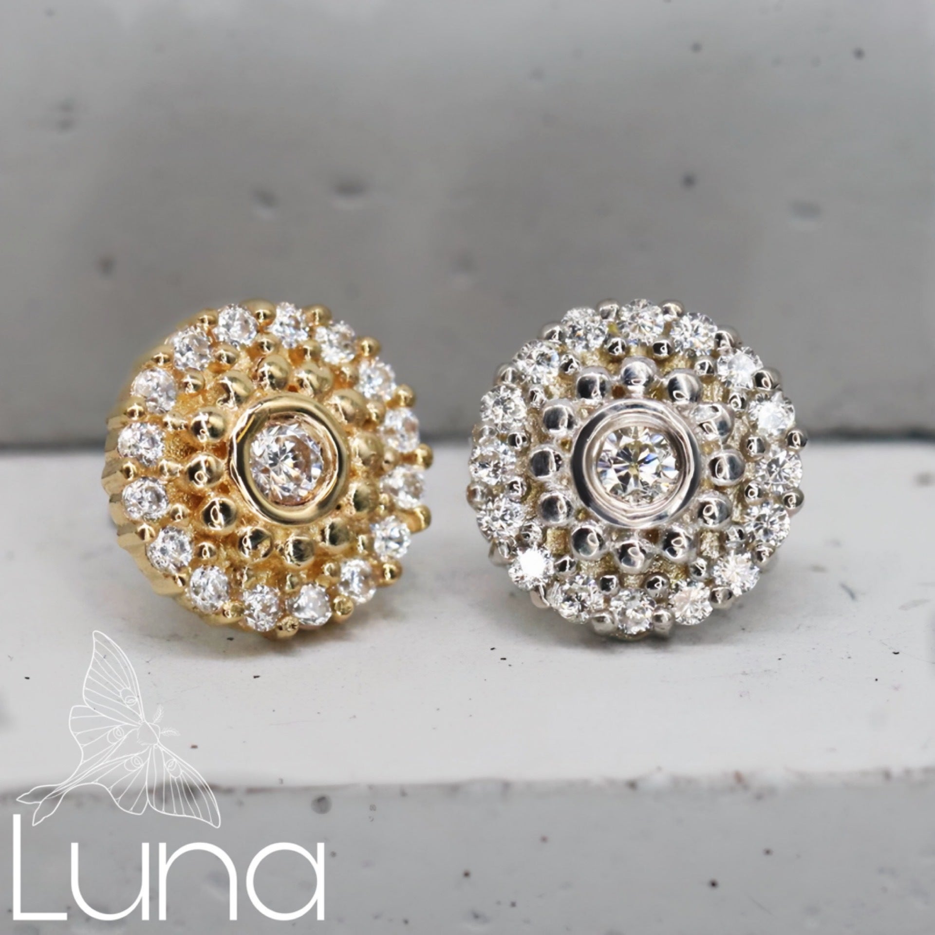 Ember Body Jewelry High Roller Threadless End 14k Luna Piercing Fine Jewelry