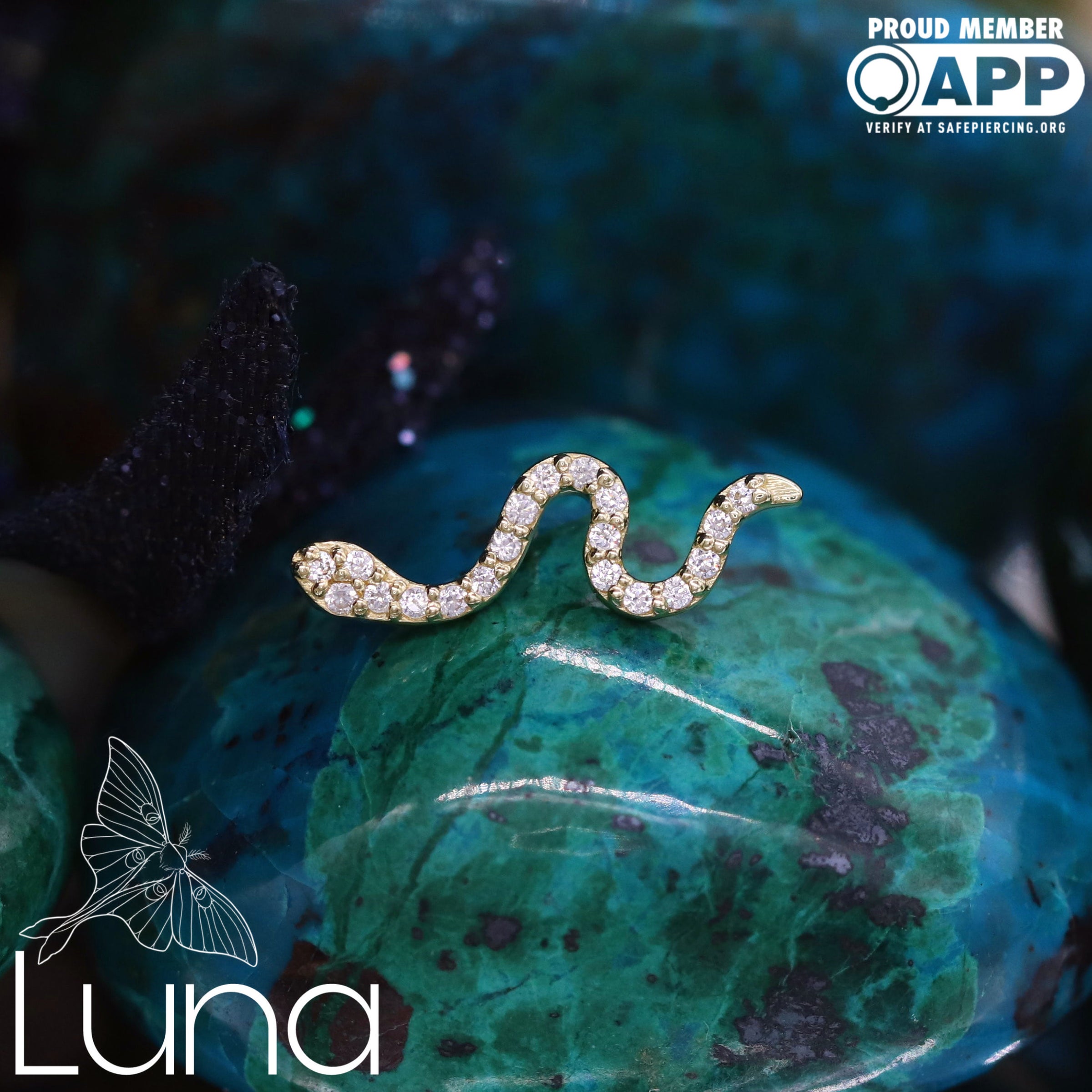 Bvla snake earring top